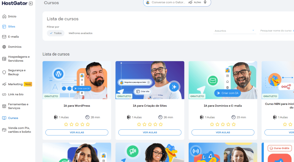 HostGator design interface: Digital Toolkit